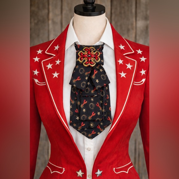 Circle S Jewelry - Circle S Western Necktie Necklace Brooch and Chain Rodeo Horse Equestrian